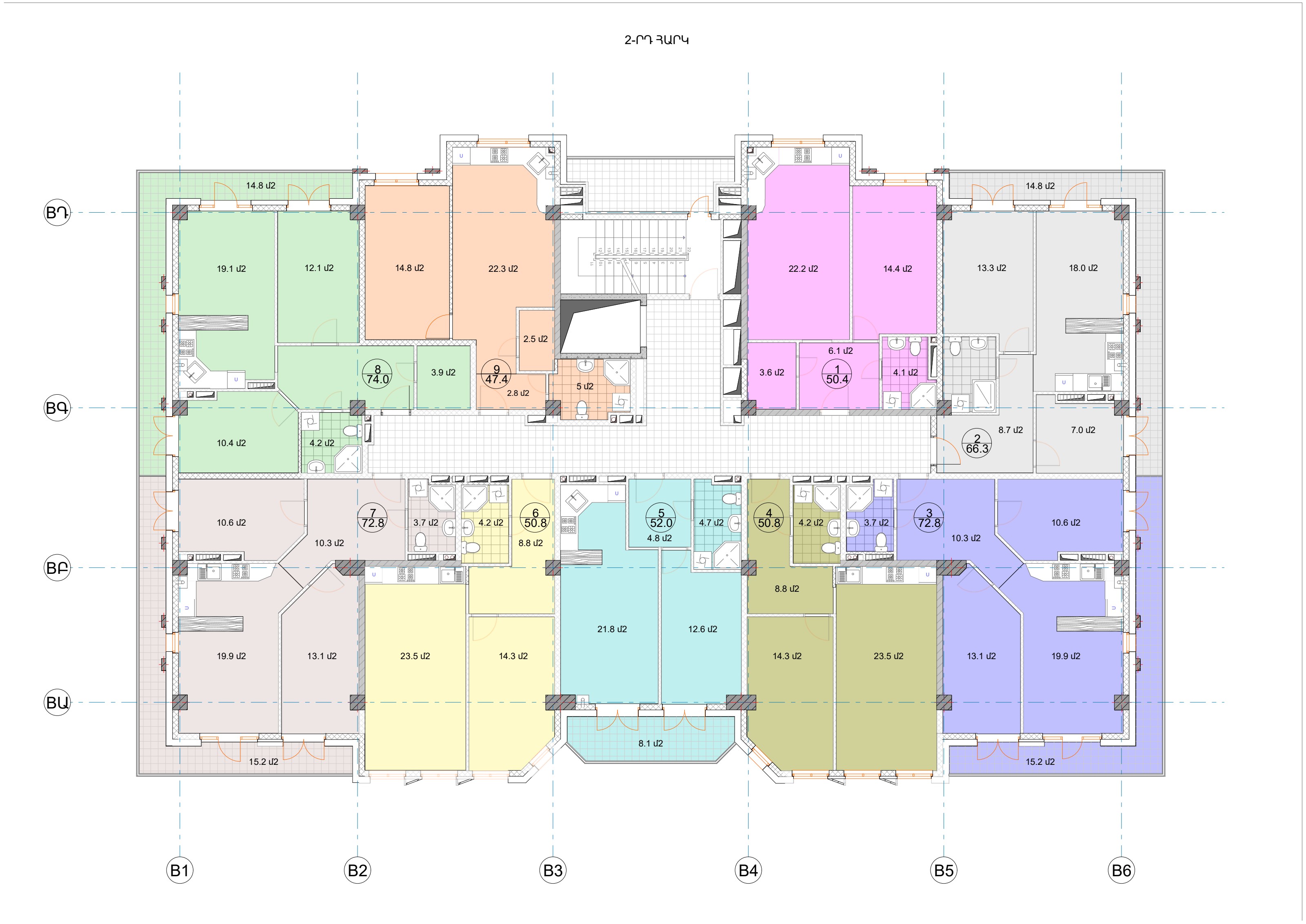 Floor 2 plan, building A